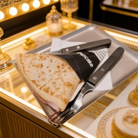Boîte d'emballage personnalisée pour gaufres, en carton de qualité alimentaire, pour snacks, crèmes glacées, crêpes et pancakes