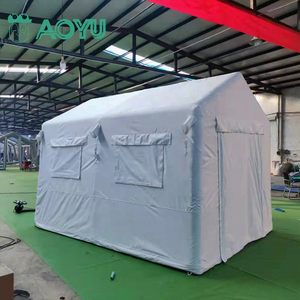 AOYU <span class=keywords><strong>Tente</strong></span> de toit gonflable pour événements, abri temporaire extérieur, avec <span class=keywords><strong>moustiquaire</strong></span> en tissu, modèle Croix Rouge, type cube médical - Product Image 1