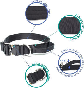 Collier tactique pour chien résistant à l'usure, multicolores, réglable, pour l'entraînement en extérieur, pour chiens de taille moyenne/grande - Product Image 5