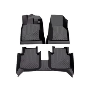 3PC Luxe Noir Pour Tapis de Voiture Taille Spéciale 3D Tapis de Sol de Voiture - Product Image 1