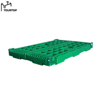 Caisses en plastique pliables industrielles en maille PP 600X400X220MM, écologiques, recyclables, légères, empilables