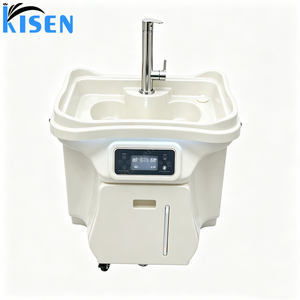 Kisen <b>Electric</b> <b>Portable</b> Basin Sink Wash Hand Shampoo Bowl With Water Tank No Plumbing and <b>Heater</b> Salon Movable Hair Wash Basin - Product Image 2