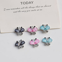 Style coréen exquis petit papillon pendentif fait à la main bijoux à bricoler soi-même accessoires pour boucles d'oreilles et Bracelet matériaux pour la vente en gros