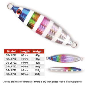 เหยื่อจิ๊กโลหะน้ำเค็มคุณภาพสูง <span class=keywords><strong>ราคา</strong></span>โรงงาน 40 กรัม-250 กรัม เหยื่อจิ๊กโลหะเรืองแสง ตะกั่วจิ๊กโลหะแบบสโลว์เจอร์ - Product Image 2