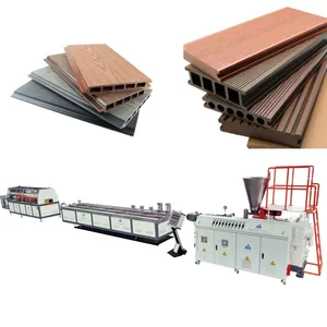 Plastic wpc wood panel board flooring making machine extruders line PE PVC wpc panel profile extrusion machinery