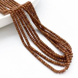 Cuentas de Coral de bambú redondas naturales pequeñas de 3mm y 4mm, rojo, rosa, blanco, melocotón, naranja, para fabricación de joyas <span class=keywords><strong>DIY</strong></span>, hebra de cuentas de piedra - Product Image 3