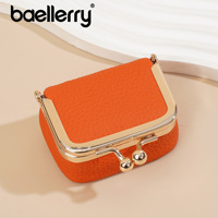 Nouvelle Mini Pochette Authentique pour Femme, Boîte de Rangement pour Bijoux (Bagues, Boucles d'Oreilles), Porte-Monnaie à Fermoir