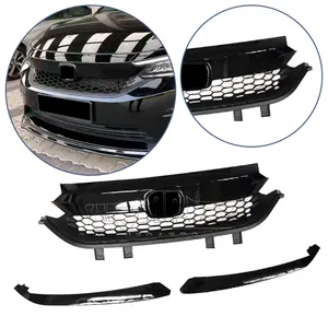 Brand New Car Auto Parts Front Grille Offer Red Or Black RS Logos And Front Lamp Eyebrow Trims For Honda City RS 2020