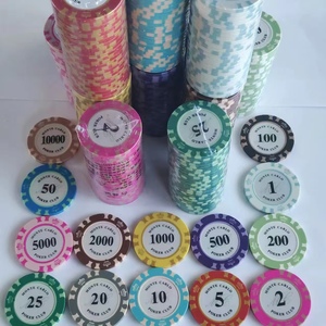 Jetons de poker en argile, jetons de mahjong, jetons de jeu Texas Hold'em et pièces de récompense, directement de l'usine, durables, écologiques, non toxiques - Product Image 3