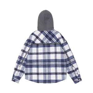 Sweat-shirt à <span class=keywords><strong>capuche</strong></span> surdimensionné pour <span class=keywords><strong>homme</strong></span> en flanelle unie 100% coton avec logo personnalisé, décontracté, coupe-vent, écologique pour l'hiver - Product Image 4