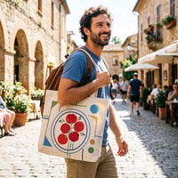 Sac fourre-tout en toile écologique, impression personnalisée de police artistique, sac de shopping en coton pour étudiants, idéal pour transporter des livres sur le campus – Vente directe usine