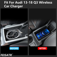 Nouvelle mise à niveau de charge intelligente d'origine pour Audi 13-18 Q3 Chargeur de voiture sans fil automatique pour smartphone Accessoires compatibles