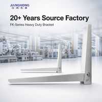 Support de condenseur extérieur JIANGHONG FK-450 en acier laminé à chaud de 1,5 mm, capacité de charge de 150 kg, revêtement en poudre pour unité de 1 à 1,5 P.