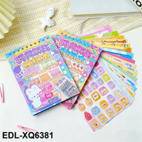 Livre d'autocollants anti-stress Kawaii, kit d'autocollants décoratifs sur le thème des aliments de la mini-boulangerie de dessins animés pour scrapbooking, agenda et loisirs créatifs