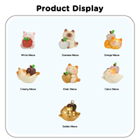 Fruit Series Apple Peace Cat Mystery Blind Box Schattig kattenbeeldje Lucky Energy Thema Verrassing Speelgoedcadeau Kinderverjaardagsfeestje