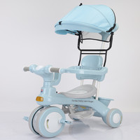 Tricycle en plastique pour tout-petits Mishore modèle 531, vente en gros d'usine, pour les enfants de 18 mois à 5 ans, poignée de poussée rotative et réglable