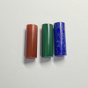 HQ <span class=keywords><strong>GEMME</strong></span> Nuovi Prodotti 7x20mm Verde Malachite <span class=keywords><strong>Tre</strong></span>-dimensionale cilindro Malachite Naturale Della Pietra Preziosa - Product Image 2