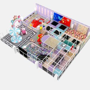 Safe and Exciting Commercial Macaron Theme Naughty Castle Plastic Equipment <b>Trampoline</b> Park Softplay Indoor Playgrounds Kids - Product Image 4