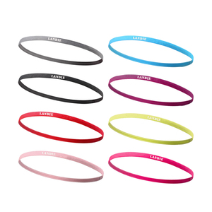 Diadema <span class=keywords><strong>Deportiva</strong></span> Elástica Delgada Antideslizante con Logotipo Personalizado, Diadema para el Cabello con Silicona para Deportes, Gimnasio, Yoga - Product Image 3