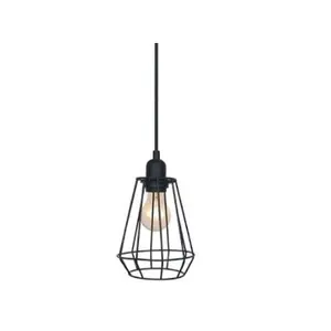 Lampu gantung industri sangkar besi Modern, lampu kandang burung kreatif untuk rumah lampu gantung & Lampu liontin