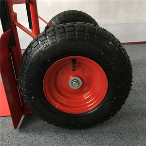 660LB Laadvermogen Concurrerende Prijs Hand <span class=keywords><strong>Trolley</strong></span> Met 14 In 4.00-6 Pneumatische Rubber Wiel En Zwarte Plastic Beschermende case - Product Image 3
