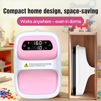 Xingyan - Mini Prensa de Calor Portátil de 220V/110V, Placa de Impresión Pequeña de 12x18cm para Tiendas de Impresión, para Camisetas, Tazas y Ropa