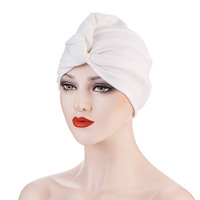 Chapeau de yoga personnalisé de couleur unie pour femmes, vente en gros de turban décontracté, foulard de style indien, pour usage extérieur décontracté
