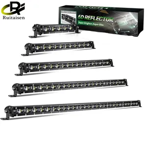 Barra de luz Led de inundación delgada y brillante para todoterreno, foco de 20 pulgadas, 90W, 4x4, para SUV, conducción de camiones, Lada Niva, Tractor, barco, 12V y 24V