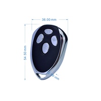Control Remoto Inalámbrico YET001 para Puerta de Garaje, Automatización de Puerta Corredera, Código de Aprendizaje de 433.92Mhz, RF Universal de 4 Botones