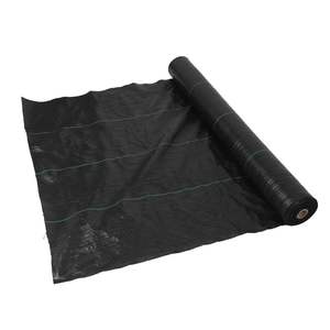 Paillasson en plastique tissé <span class=keywords><strong>agricole</strong></span> pour le jardinage Film de paillis en tissu paysager Coupe personnalisée Couvre-sol moulé pour le contrôle des mauvaises herbes - Product Image 1