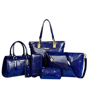 Hot sale women bags handbag sets fashionable crocodile pattern single shoulder crossbody bags for women Wholesale