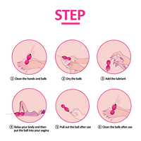 MELO Patent Kegel-Ball-Set zur Beckenbodenstraffung Yoni-Eier Übung Ferngesteuerter Vibrator für Frauen Mädchen Weibliche Sexspielzeuge für Frauen
