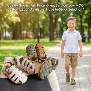 Nuovo arrivo moda estiva bambini Outwear scarpe da spiaggia tinta unita Casual per bambine e bambine sandali - Product Image 1