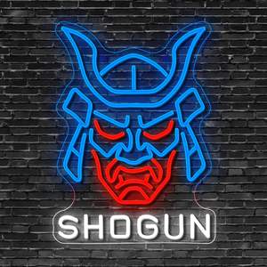 Masque Hannya japonais, enseigne au néon LED, décoration murale pour salle de jeux pour <span class=keywords><strong>les</strong></span> garçons gamers, cadeau de Noël idéal - Product Image 4