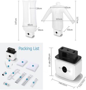 Mini Ferro da Stiro Portatile Intelligente con Vapore e Asciugatura ad Aria Calda per <span class=keywords><strong>Camicie</strong></span>, Cappotti e Lavanderia Quotidiana - Stiratrice Robotizzata - Product Image 6
