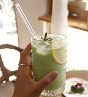 En stock – Tasses à matcha en verre texturé bulles, plusieurs tailles, résistantes à la chaleur, pour matcha glacé, cérémonie du thé et usage quotidien