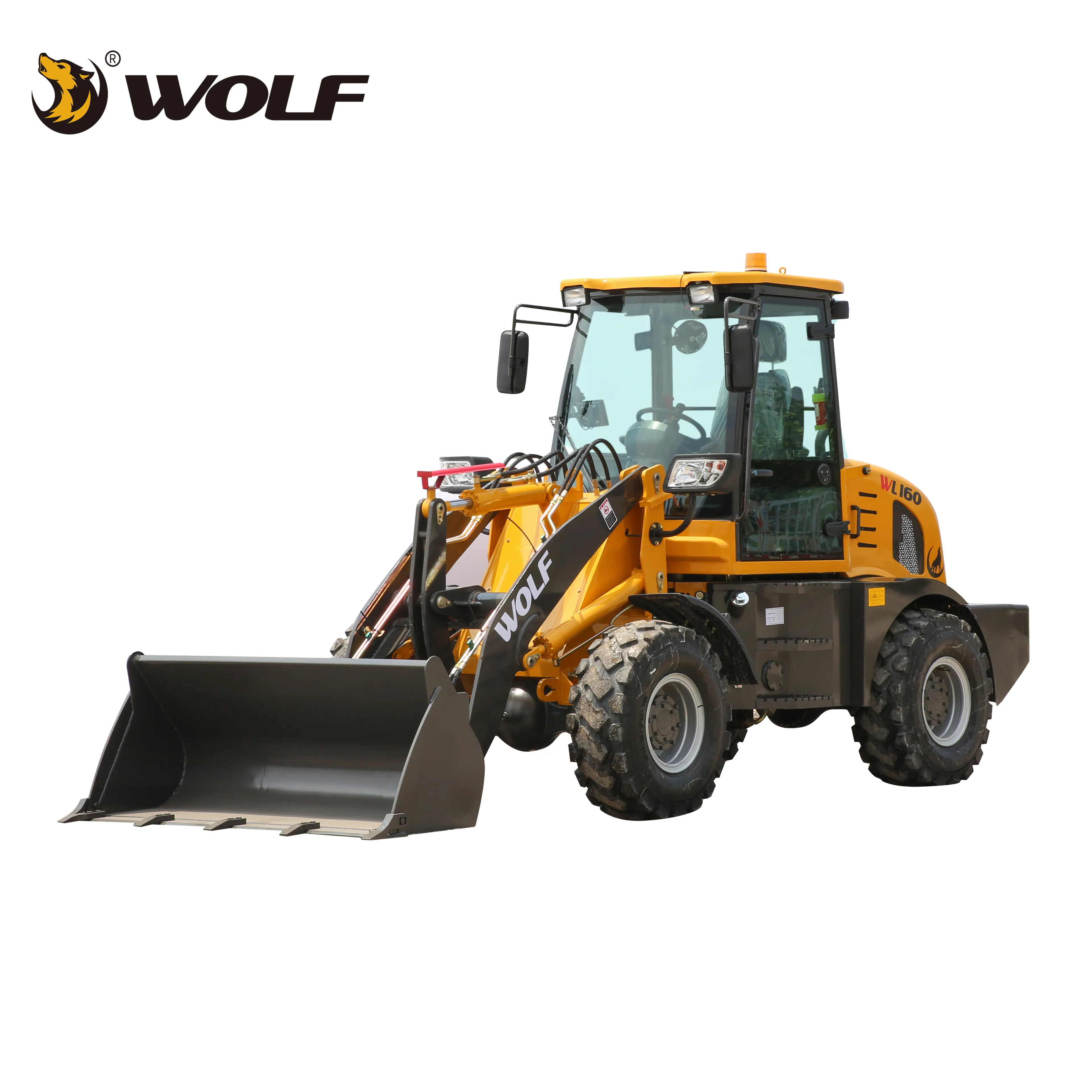 Wolf OEM Loader produttore 1.6ton Wl160 Mini Hoflader/Mini Radlader/Mini pala gommata