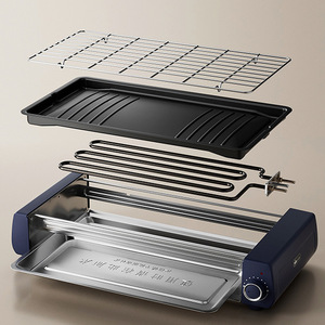 Grill électrique Little Bear DKL-Q21N1 1600W+ Plaque ondulée antiadhésive bleue Barbecue domestique pour une utilisation en intérieur et en extérieur - Product Image 5