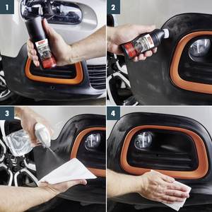 Restaurateur de plastique noir de qualité supérieure 100ml, revitalisant de couleur intense pour garnitures et pare-chocs de voiture décolorés - Product Image 3