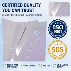 Película de Laminación en Frío al por Mayor, 30 micras, BOPP, Autoadhesiva, Sin Burbujas, Transparente, para Cajas de Regalo y Empaque de Cosméticos - Product Image 4
