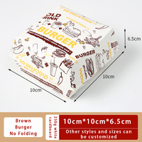 Boîte d'emballage personnalisable jetable en carton ondulé simple paroi pour hamburgers et nouilles à emporter