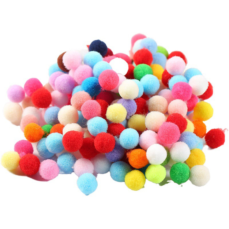 DIY Handmade Sewing Craft Kids Toy Wedding Dec Fluffy Soft Pompoms Plush Pom Poms Pompones Ball