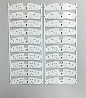 Circuit imprimé en aluminium personnalisé OEM, épaisseur 1,2 mm, cuivre 35 µm, compatible avec les fichiers Gerber, LED MCPCB