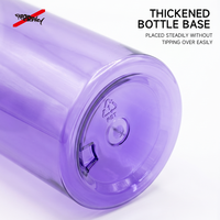 Flacon pompe transparent violet en PET, flacon vide pour lotion, flacon distributeur, emballage cosmétique personnalisé, conteneur pour shampoing, gel douche