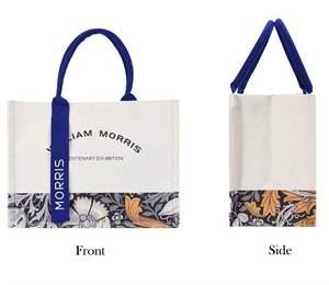 תיק בד אקולוגי, עמיד ואופנתי עם הדפס לוגו בהתאמה אישית, ידית ארוכה ודוגמא עם אותיות לשימוש חיצוני - Product Image 5