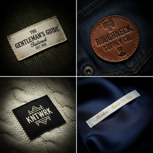 ป้ายทอขนาด 15x40 มม. ป้ายโลโก้ขายดี ป้ายเสื้อผ้า ป้ายพิมพ์ ป้ายติดเสื้อผ้า - Product Image 2