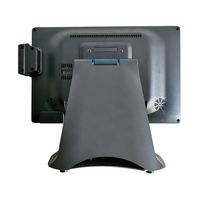 Barato 1080p Pos Raspberry Pi 15 "15,6" 17 "PCAP Pantalla táctil plana Caja registradora POS con LED Segunda pantalla y software