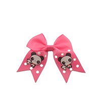 Nouveaux imprimés adorables d'animaux pour tout-petits, rose vif avec bande élastique, design personnalisé, haute qualité, style européen et américain