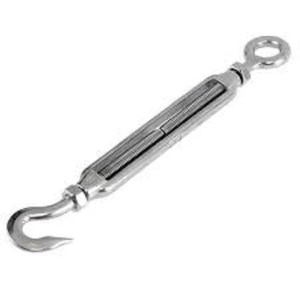 Tensor de acero galvanizado tipo EE. UU. de alta calidad, ojo y gancho, hebilla de giro, cuerpo cerrado, aplicación industrial - Product Image 4