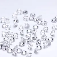 Assemblage de diamants de laboratoire, perles en vrac, polies, excellente couleur, 1.3mm-2.60mm, 0,01ct-0,07ct Hpht